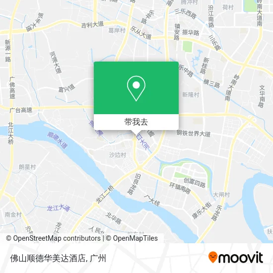 佛山顺德华美达酒店地图