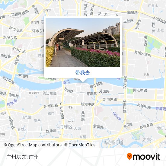 广州塔东地图