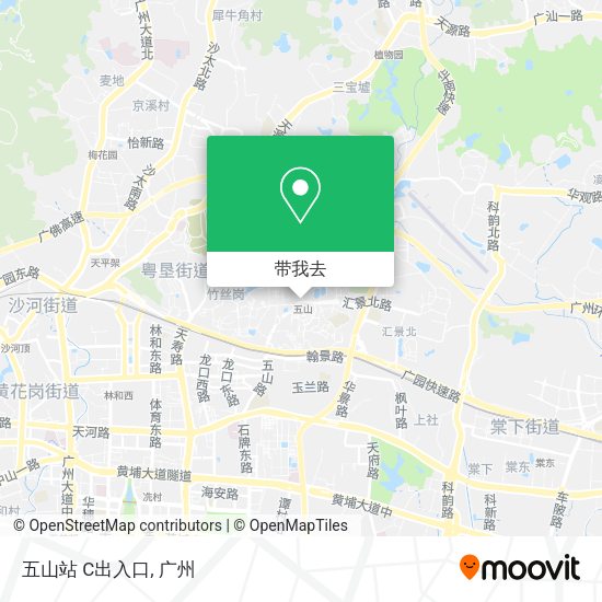 五山站 C出入口地图