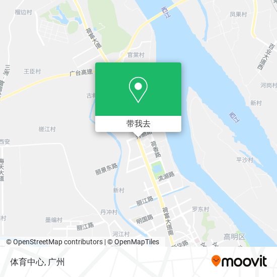 体育中心地图