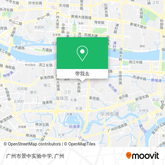 广州市景中实验中学地图