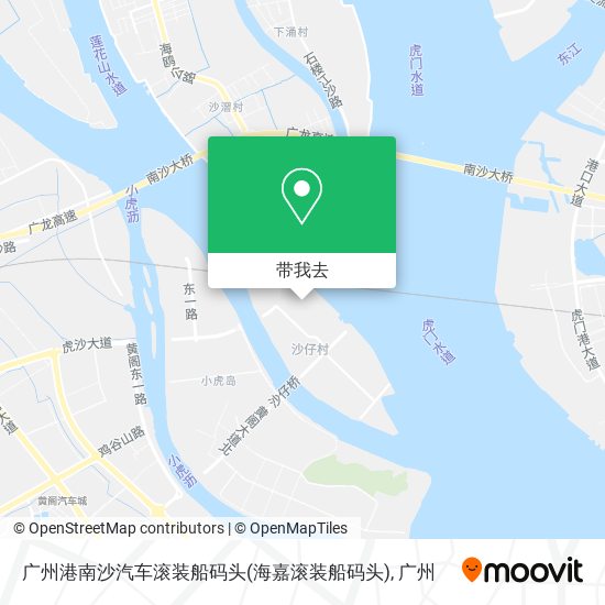 广州港南沙汽车滚装船码头(海嘉滚装船码头)地图