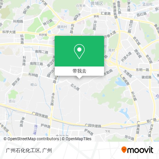 广州石化化工区地图