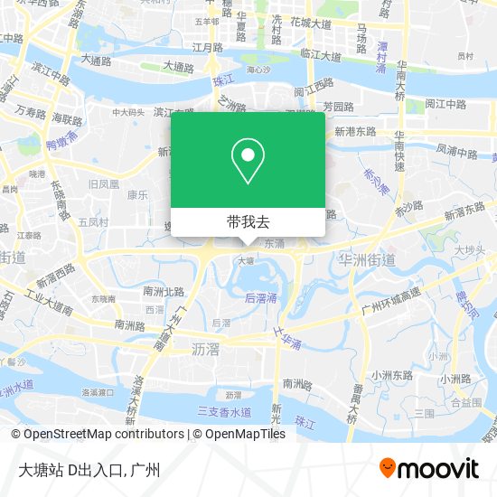 大塘站 D出入口地图