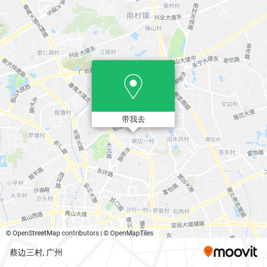 蔡边三村地图