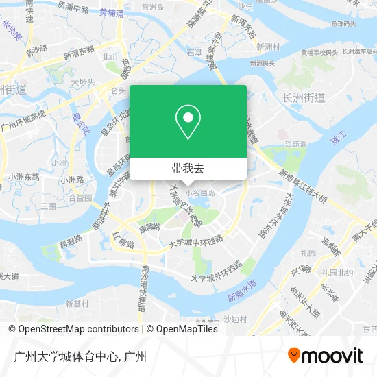 广州大学城体育中心地图