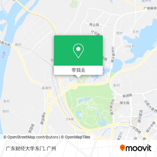 广东财经大学东门地图