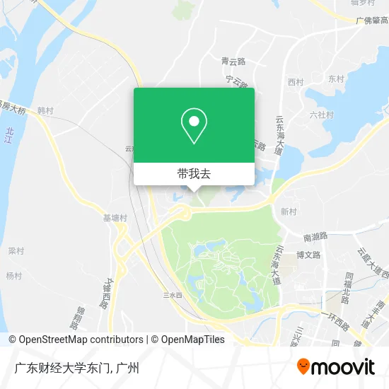 广东财经大学东门地图