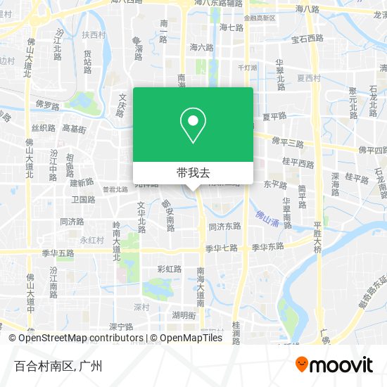 百合村南区地图