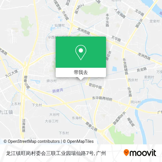 龙江镇旺岗村委会三联工业园瑞仙路7号地图