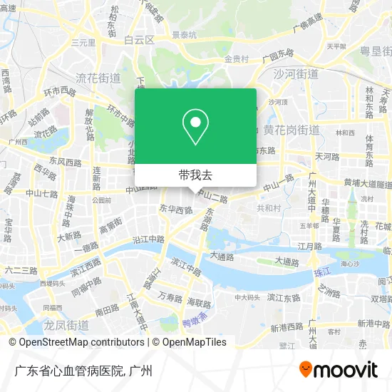 广东省心血管病医院地图