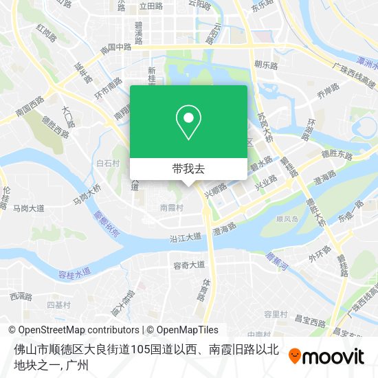 佛山市顺德区大良街道105国道以西、南霞旧路以北地块之一地图