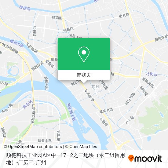 顺德科技工业园A区中—17—2之三地块（永二组留用地）-厂房三地图