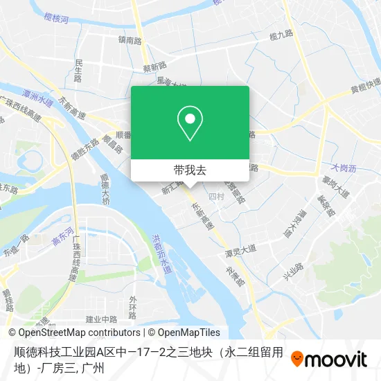 顺德科技工业园A区中—17—2之三地块（永二组留用地）-厂房三地图