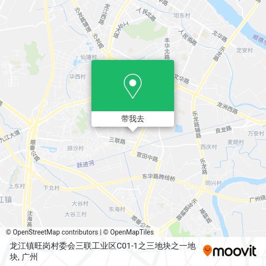 龙江镇旺岗村委会三联工业区C01-1之三地块之一地块地图