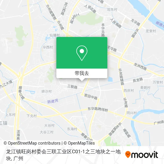 龙江镇旺岗村委会三联工业区C01-1之三地块之一地块地图