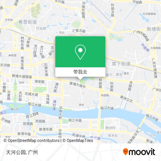 天河公园地图