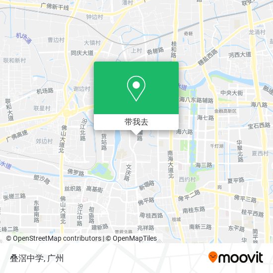 叠滘中学地图