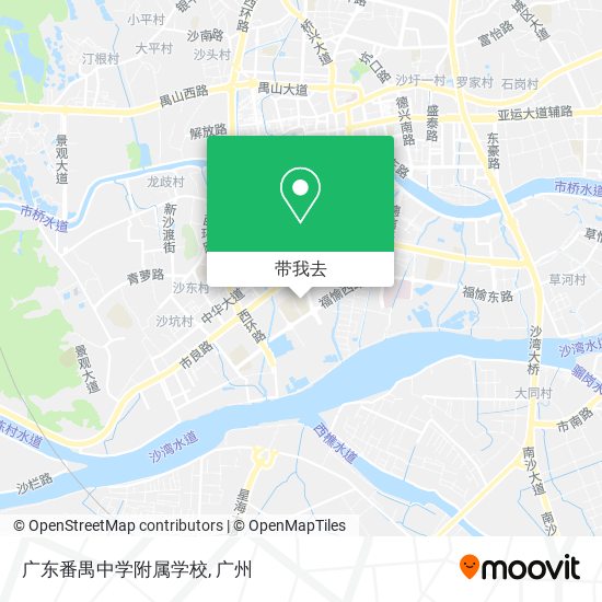 广东番禺中学附属学校地图