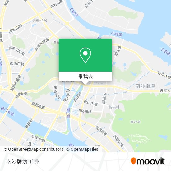 南沙牌坊地图