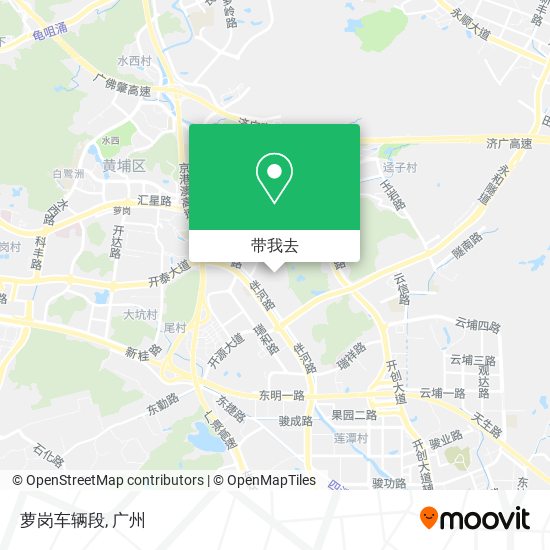 萝岗车辆段地图