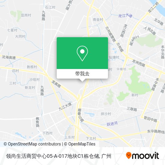 领尚生活商贸中心05-A-017地块C1栋仓储地图