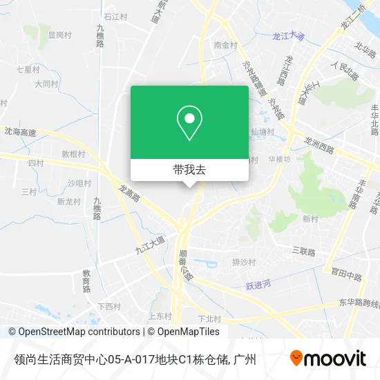 领尚生活商贸中心05-A-017地块C1栋仓储地图