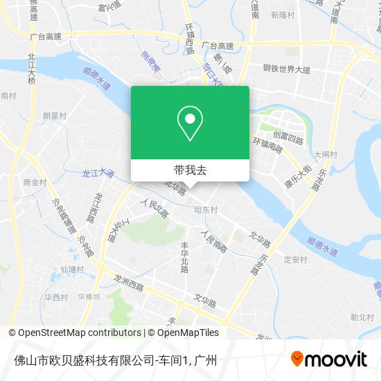 佛山市欧贝盛科技有限公司-车间1地图