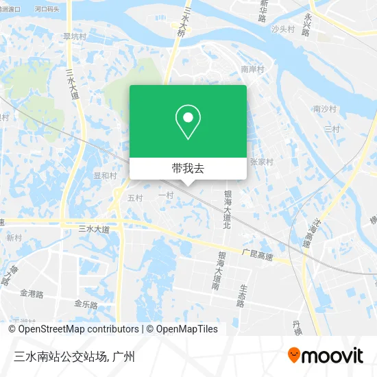 三水南站公交站场地图
