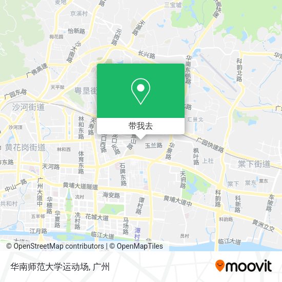 华南师范大学运动场地图