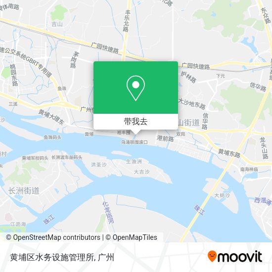 黄埔区水务设施管理所地图
