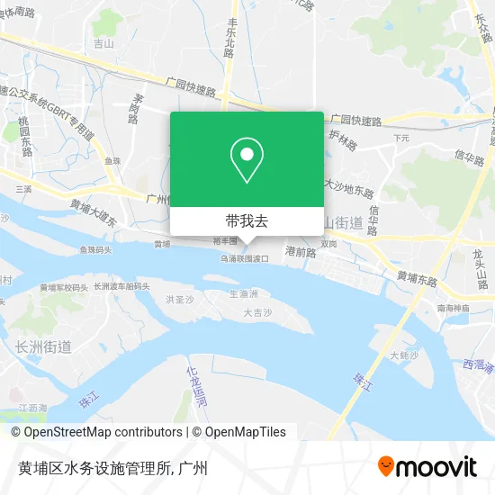 黄埔区水务设施管理所地图