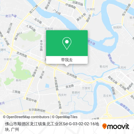 佛山市顺德区龙江镇集北工业区Sd-G-03-02-02-16地块地图