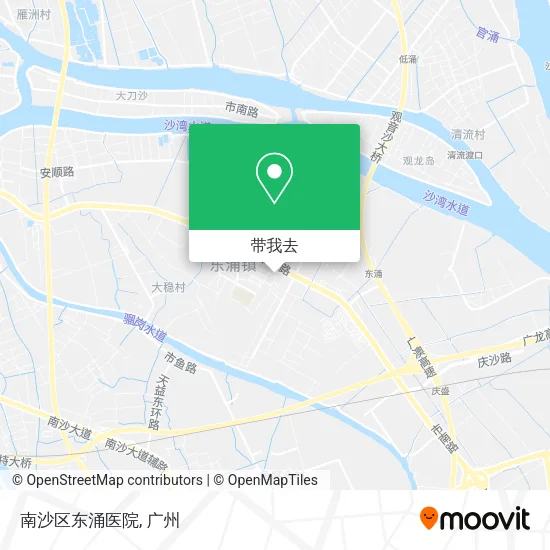 南沙区东涌医院地图