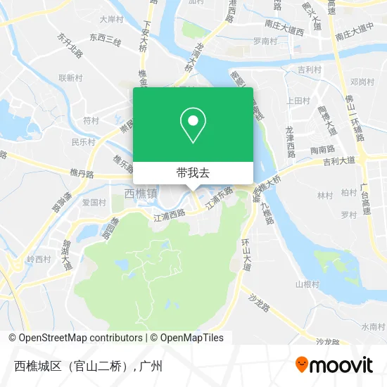 西樵城区（官山二桥）地图