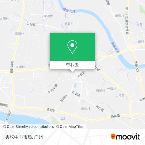 杏坛中心市场地图