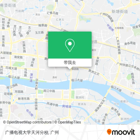 广播电视大学天河分校地图