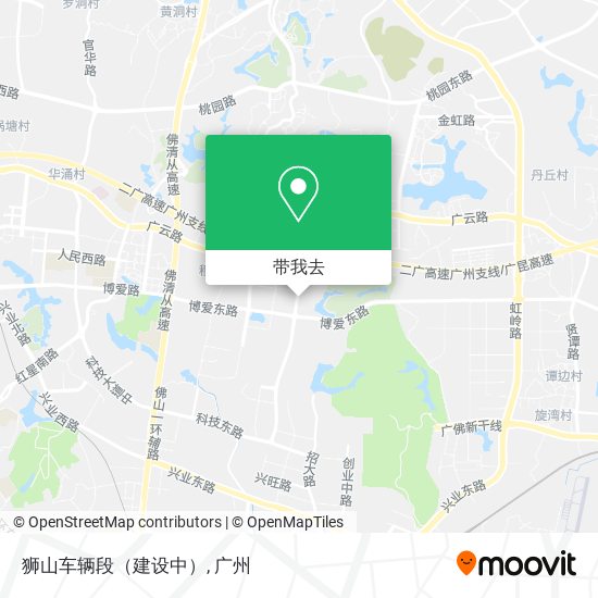 狮山车辆段（建设中）地图