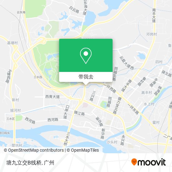 塘九立交B线桥地图