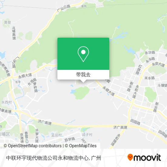 中联环宇现代物流公司永和物流中心地图