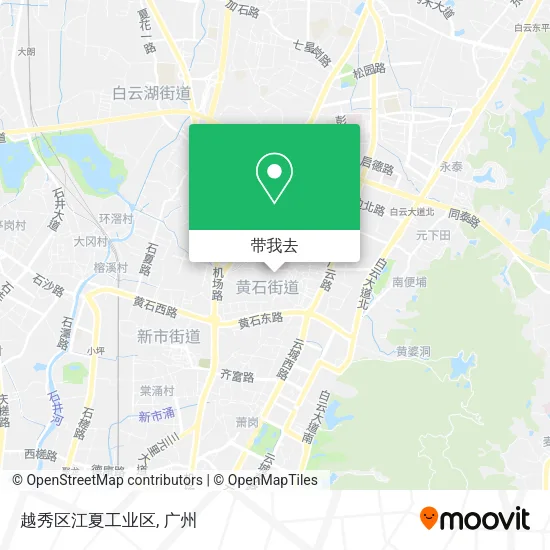 越秀区江夏工业区地图
