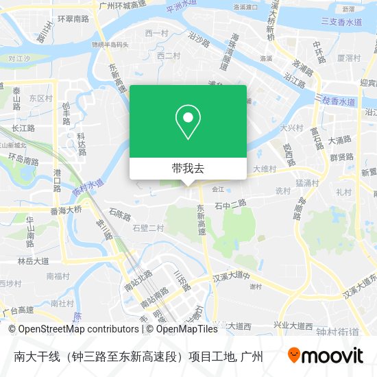 南大干线（钟三路至东新高速段）项目工地地图