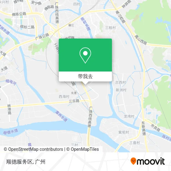 顺德服务区地图