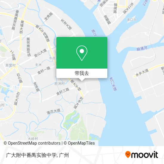 广大附中番禺实验中学地图