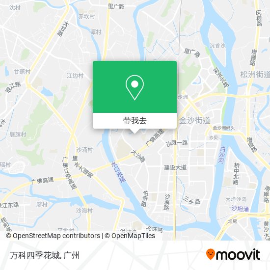 万科四季花城地图