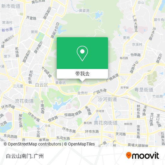 白云山南门地图