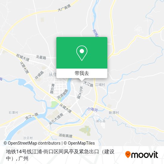 地铁14号线江浦-街口区间风亭及紧急出口（建设中）地图