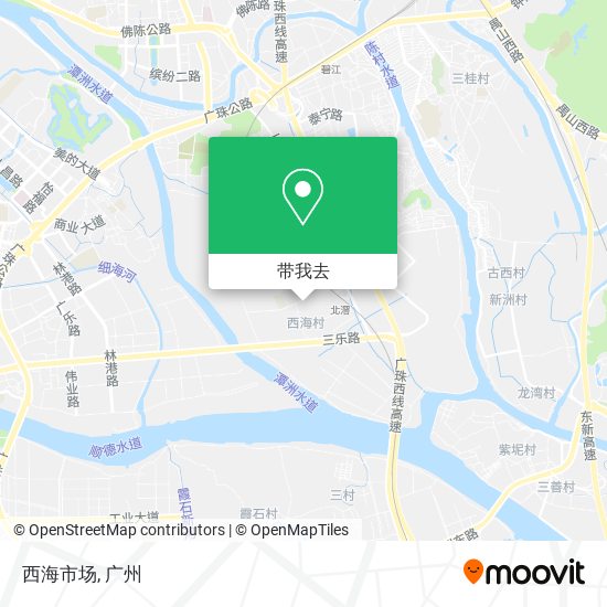 西海市场地图