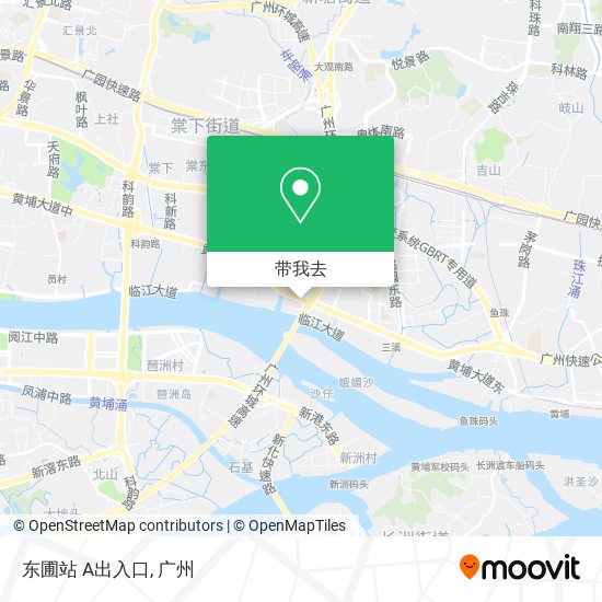 东圃站 A出入口地图