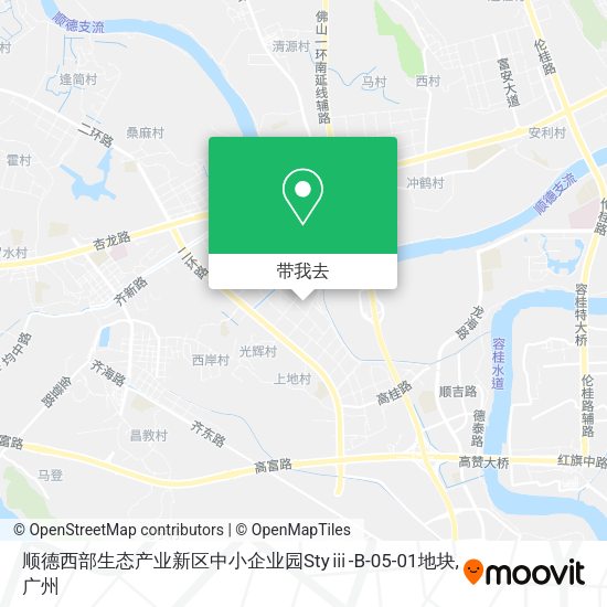顺德西部生态产业新区中小企业园Styⅲ-B-05-01地块地图